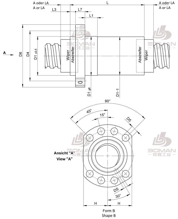 STEINMEYER施坦梅尔 3526/30.40.6.4E steinmeyer 丝杠