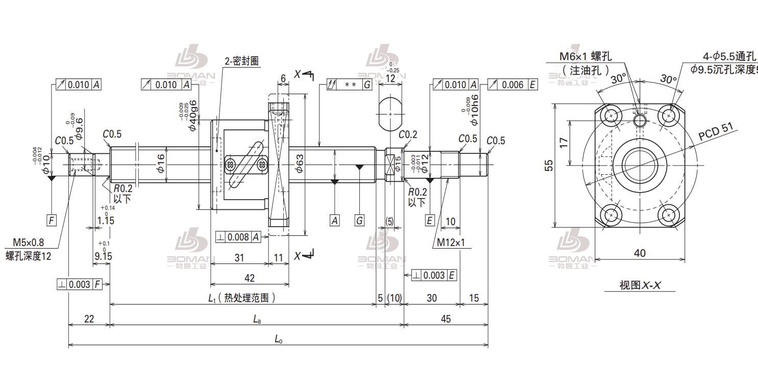 NSK W1602FA-1P-C3Z5-FA标准滚珠丝杠